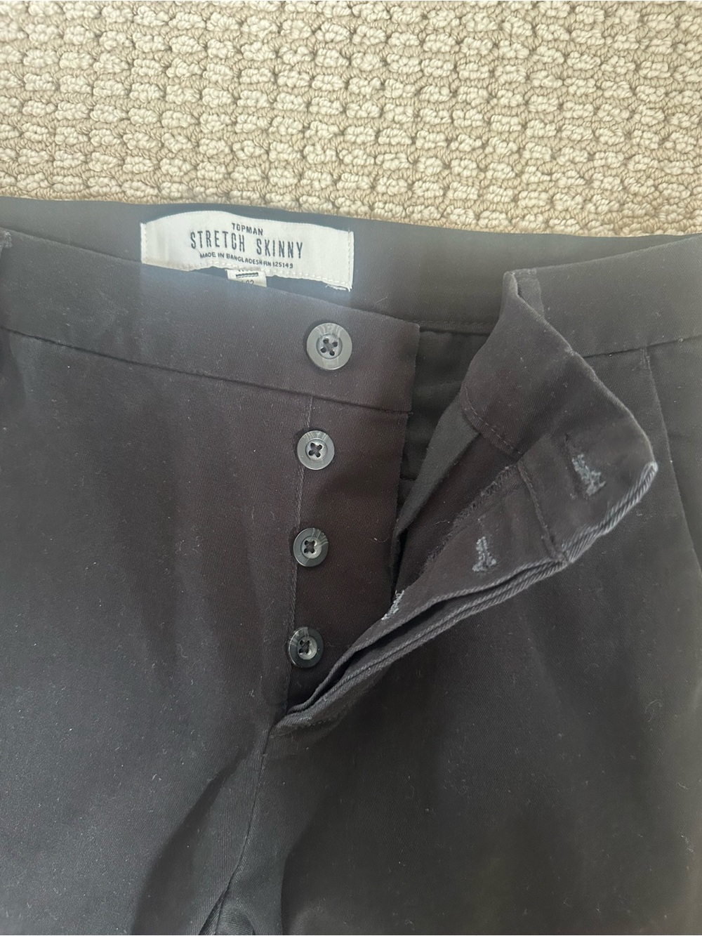 Topman Black Slim Chinos - Picture 4 of 6